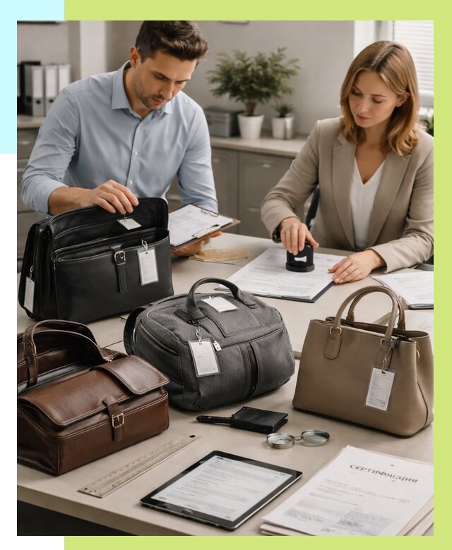 Сертификация сумок в Наро-Фоминске от 7684 руб. | Алешин-Нр-