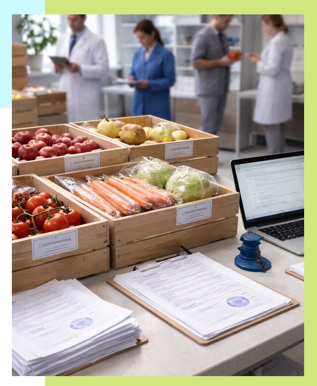 Сертификация овощей и фруктов в Наро-Фоминске от 8708 р. | Алешин-Нр-