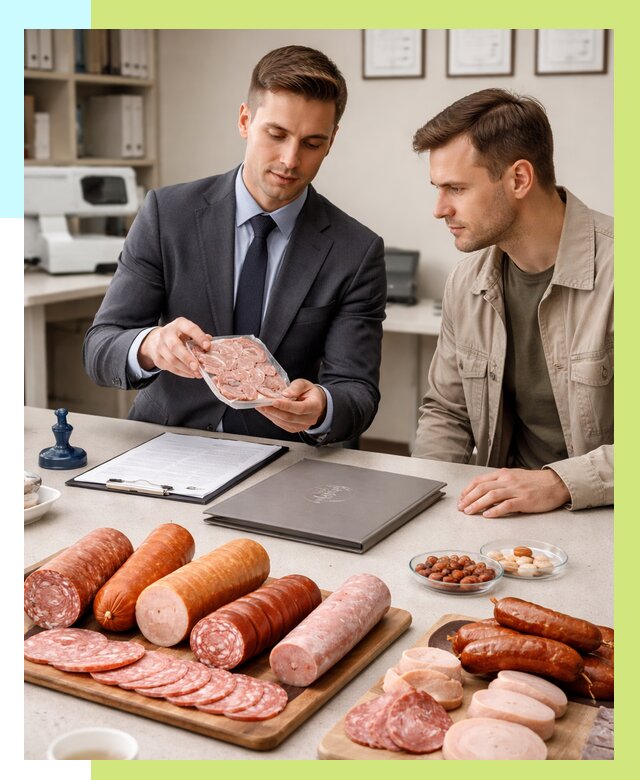 Сертификация колбасных изделий в Наро-Фоминске от 7684 р. | Алешин-Нр-