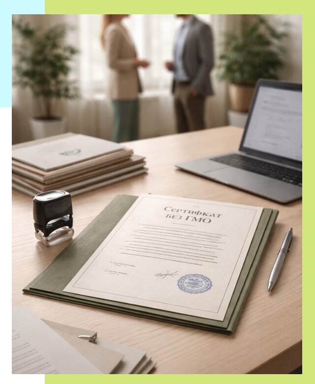 Сертификат без ГМО в Наро-Фоминске от 7684 р. оформить срочно Алешин-Нр-